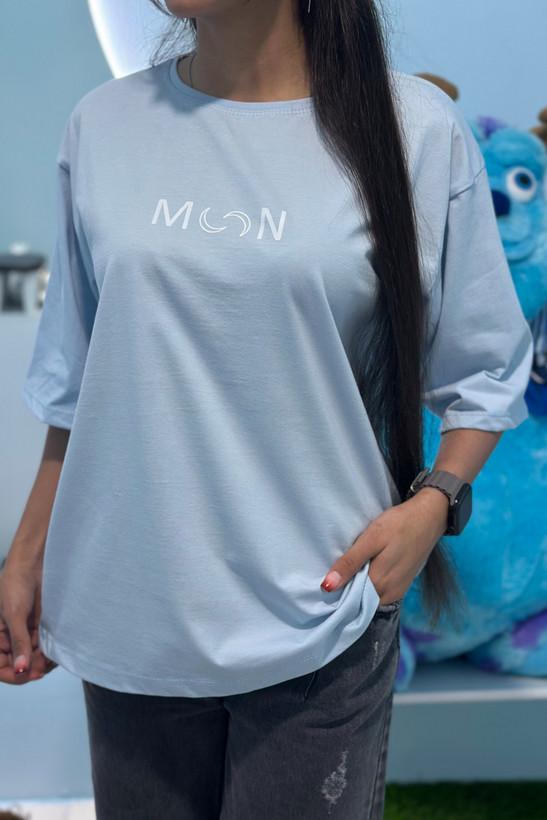 تیشرت باکسی نخ پنبه Moon