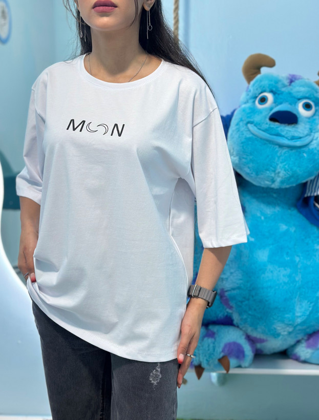 تیشرت باکسی نخ پنبه Moon