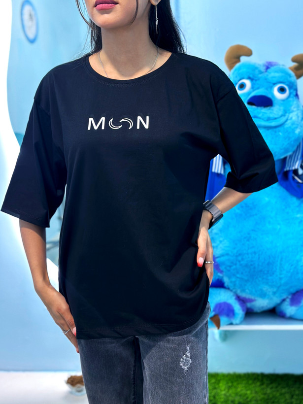 تیشرت باکسی نخ پنبه Moon