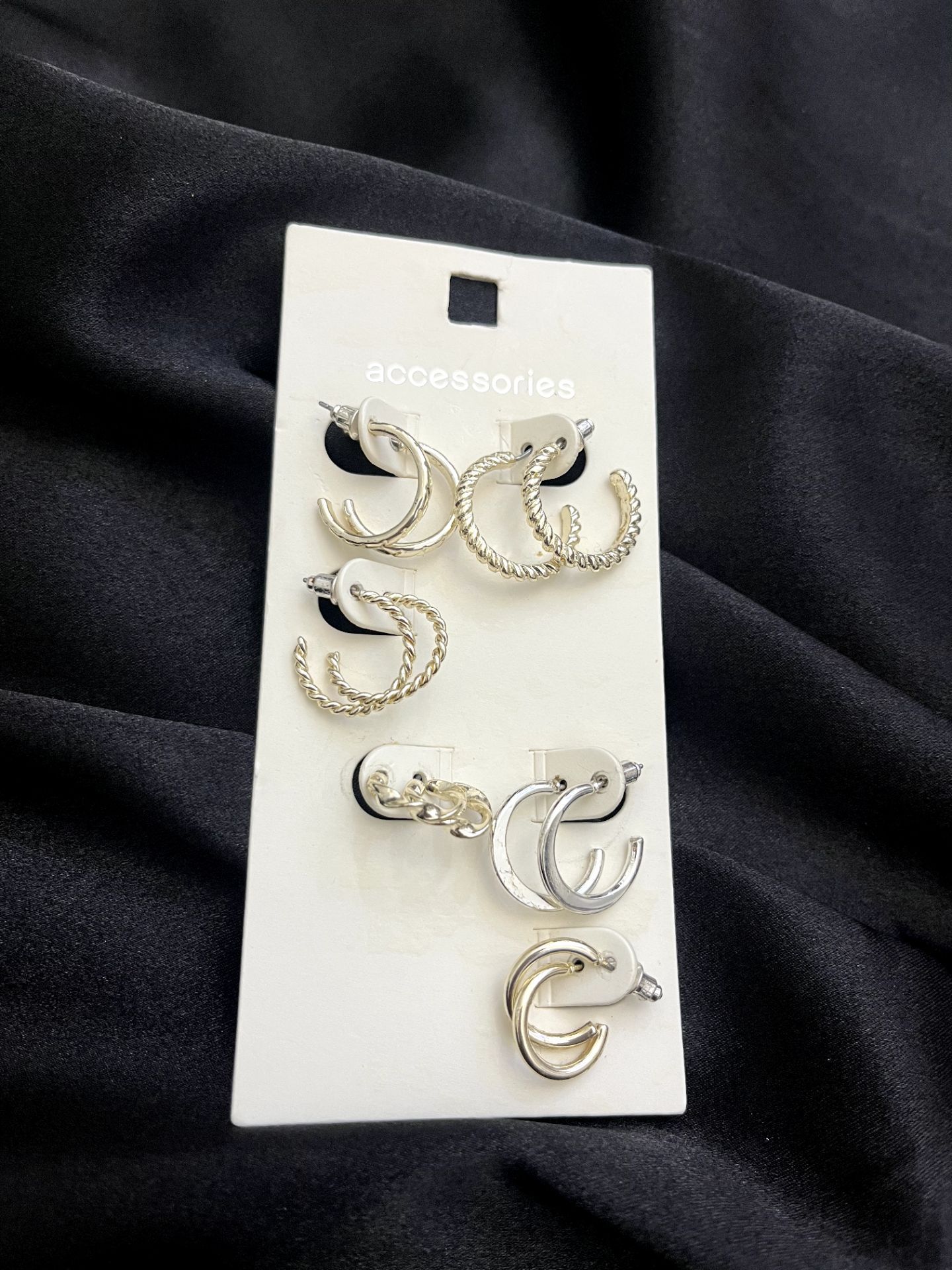 پک گوشواره حلقه ای ۶ عددی